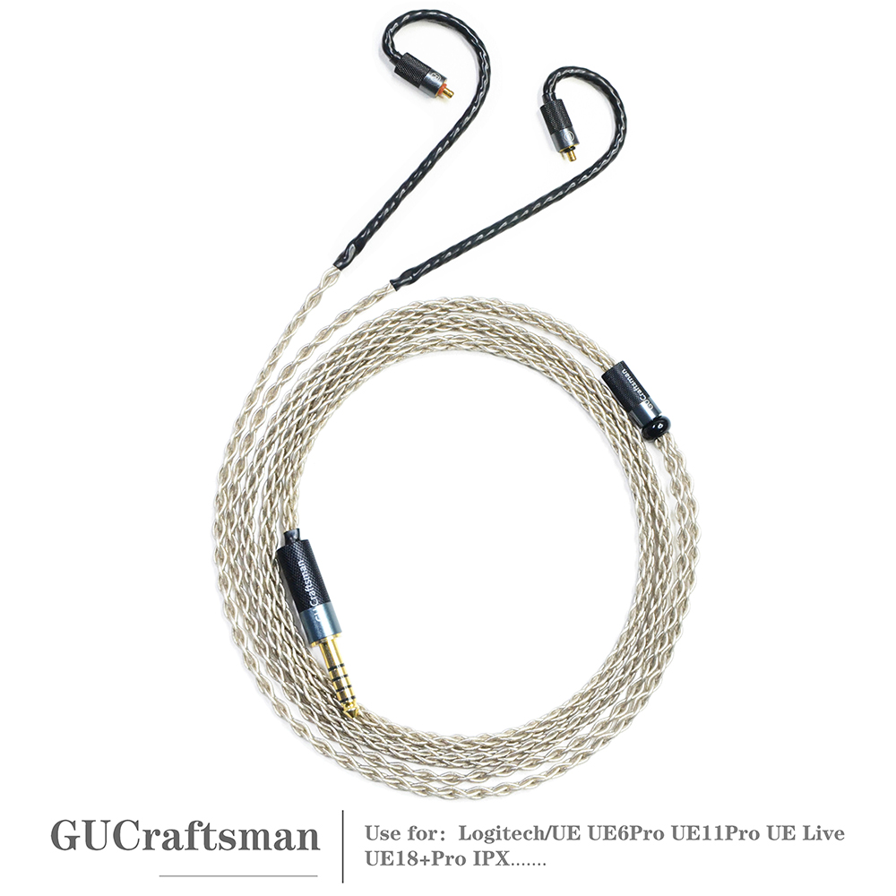 In Ear Monitor Iem - UE UE5 Pro、UE6 Pro、UE7 Pro、UE11 Pro、UE18+PRO、UE350インイヤーモニターイヤホン用6N単結晶シルバーIPX