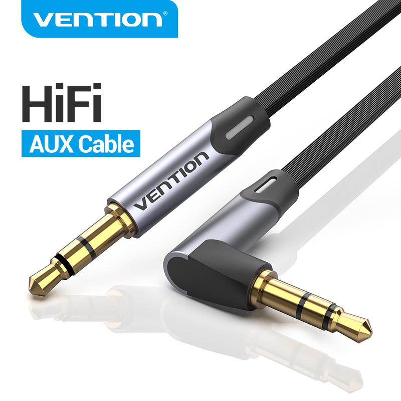 Cable Extension 3.5 - ベント-カーヘッドフォン用オーディオケーブル,3.5mm,90度直角,3.5 aux,xiaomi beatsスピーカー用,mp4 aux