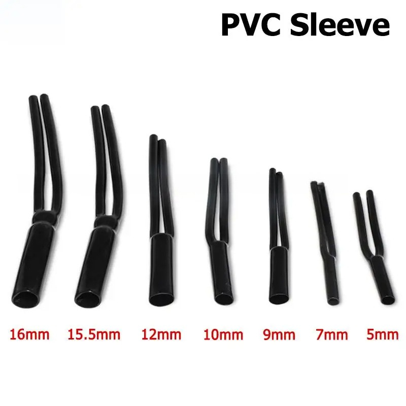 Audio Splitter Y - PVCソフトラバースプリッター,オーディオケーブルワイヤー,チューブスリーブ,スプリットラバーシグナル,hifiパンツ,スピーカー,直径5mm, 7mm, 9mm, 10mm, 12mm 15mm、16mm