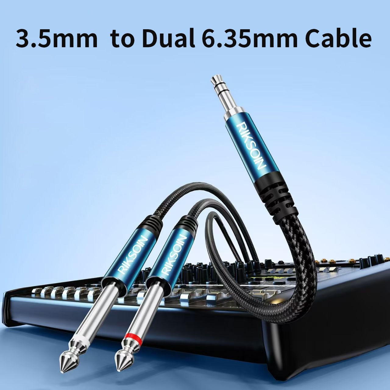 3.5mm TRS - デュアル6.35mm TS ブレイク - Audio Splitter Y のレビューと価格