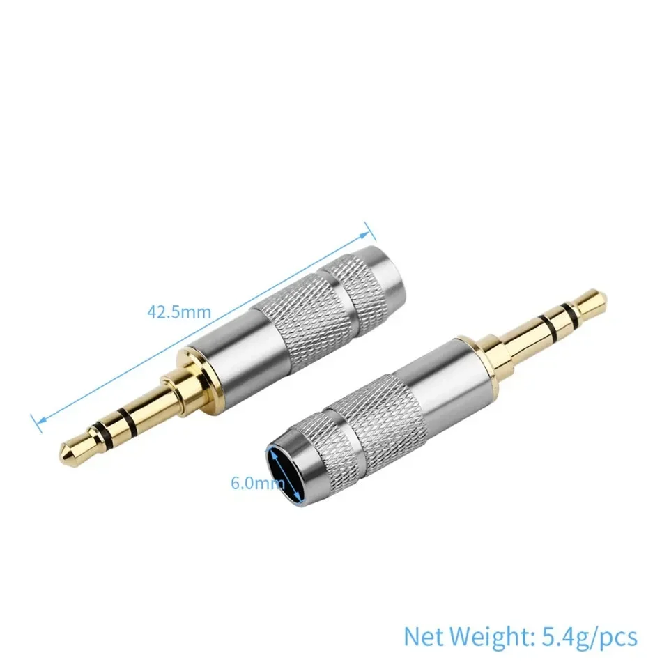 DIY 3.5 ミリメートルジャックオーディオプラグ 3 4 - Cable Extension 3.5 のレビューと価格