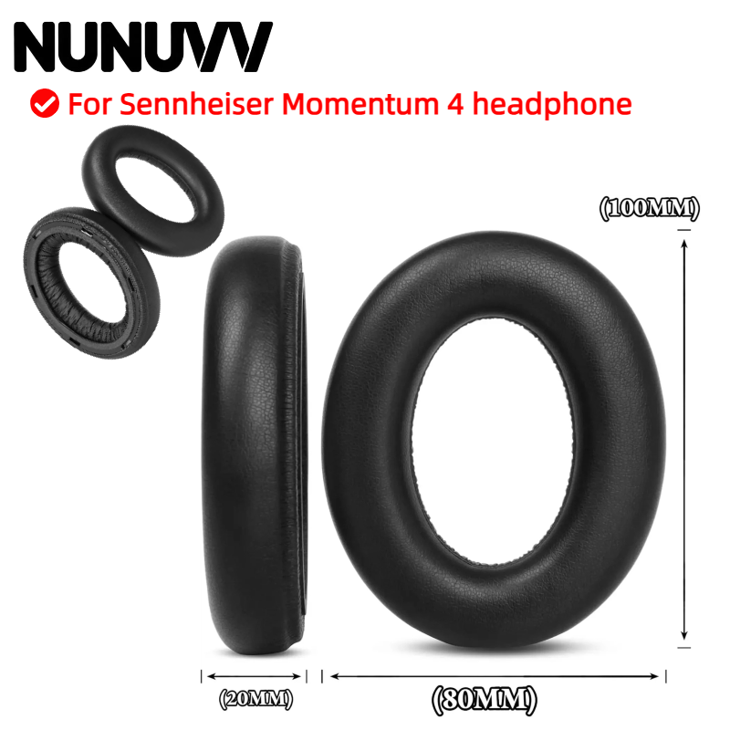 NUNUVV イヤーパッド、プラスチック製バックル付き、ゼン - Sennheiser Headphone Momentum 4 のレビューと価格